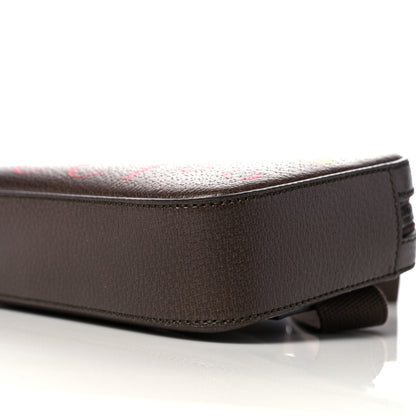 Gucci Textured Dollar Calfskin Gucci 100 Aria Belt Bag 100 40 New Acero Multicolor 9 of 11