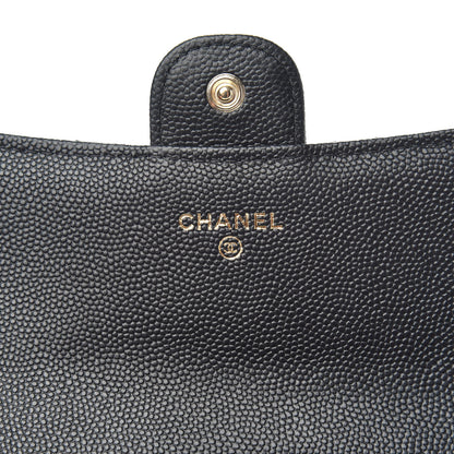 Chanel Caviar Quilted Medium Flap Wallet Black 6 of 9