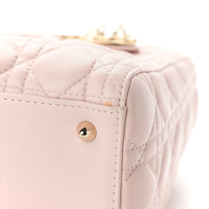 Christian Dior Lambskin Cannage Medium Lady Dior Light Pink 7 of 10