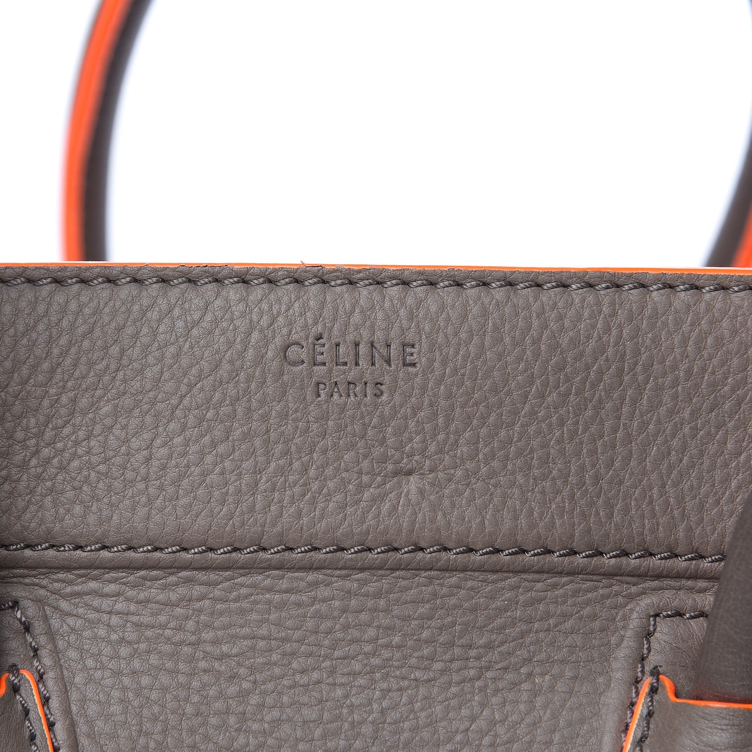 Celine Supple Calfskin Medium Phantom Luggage Grey 13 of 18