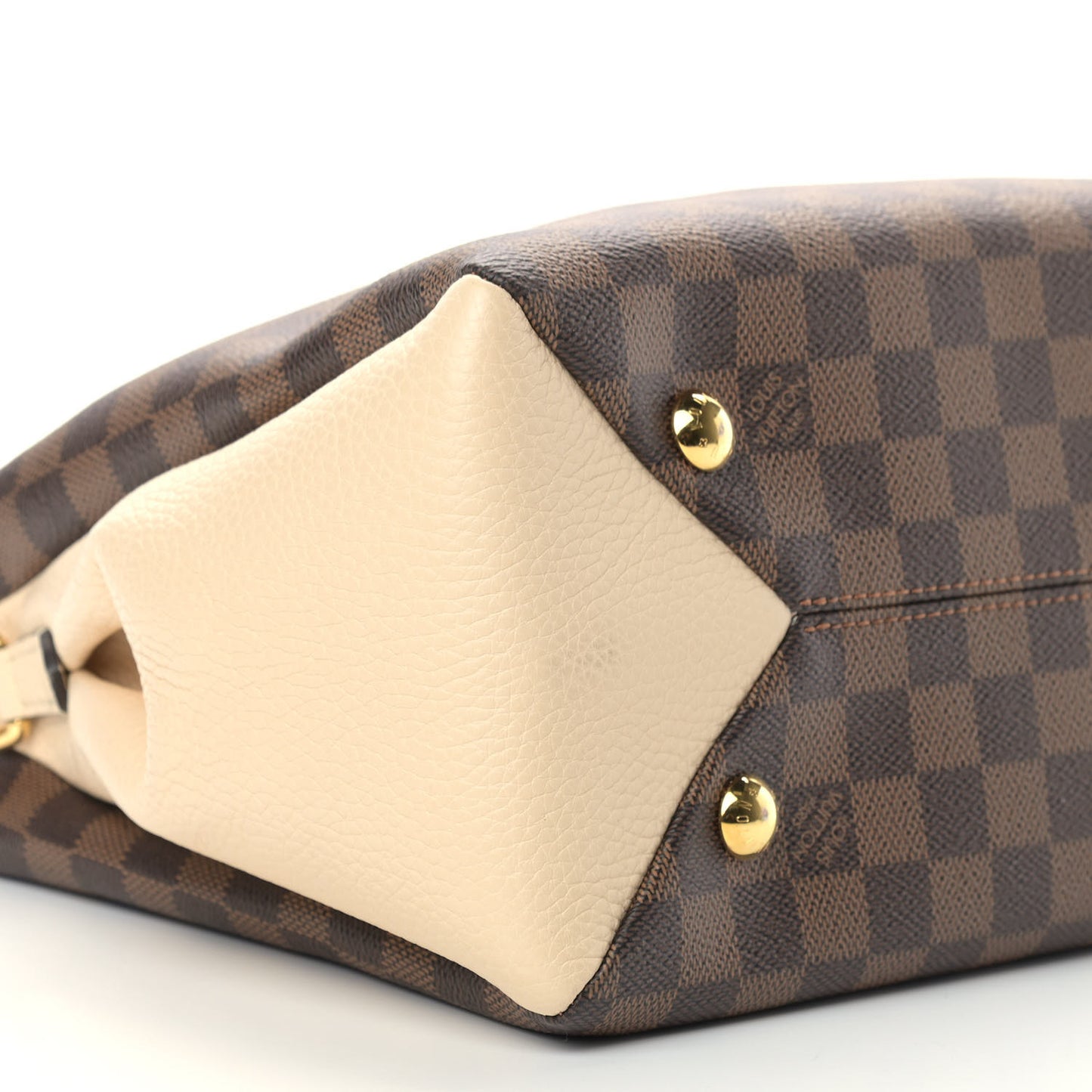 Damier Ebene Cuir Taurillon Brittany Creme