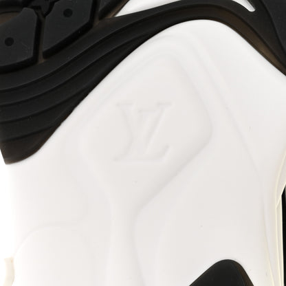 Louis Vuitton Mix Materials Suede Calfskin Run 55 Sneakers 36.5 Pink White Yellow 8 of 10