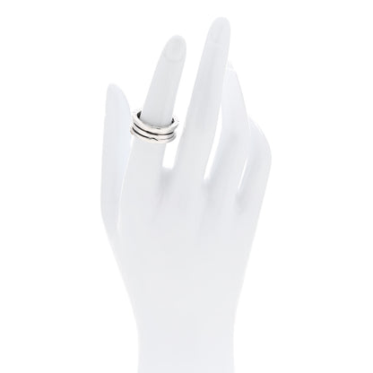 Bulgari 18K White Gold B.Zero1 Two-Band Ring 53 6.5 2 of 5