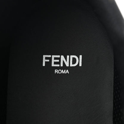 Fendi Nylon FF Reloaded High Top Sneakers 36 Tobacco Black 7 of 9