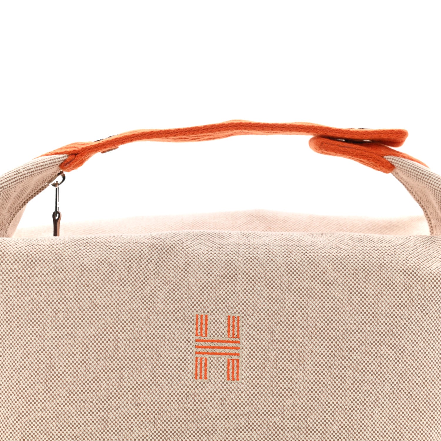 Hermes Canvas Large Bride-A-Brac Pouch Natural Orange 7 of 9