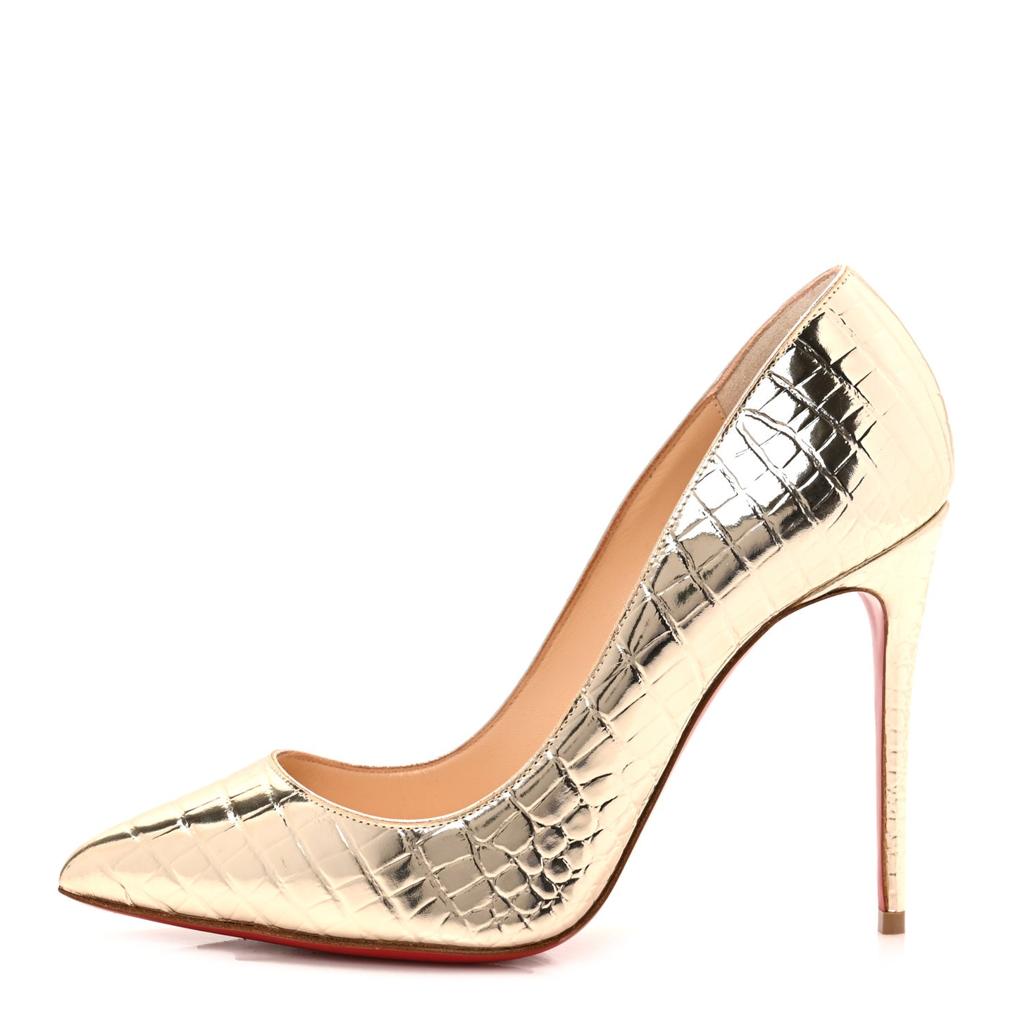 Metallo Cocco Pigalle Follies 100 Pumps 36 Platine