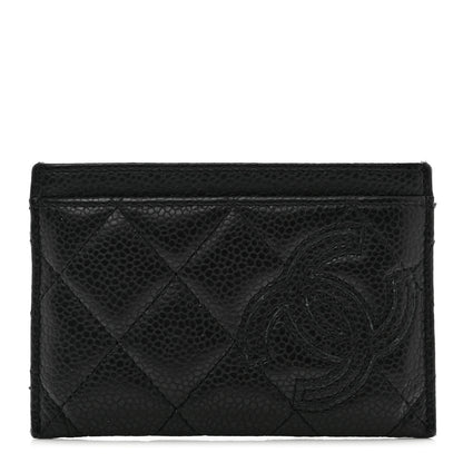 Chanel Caviar CC Card Holder Black 1 of 9