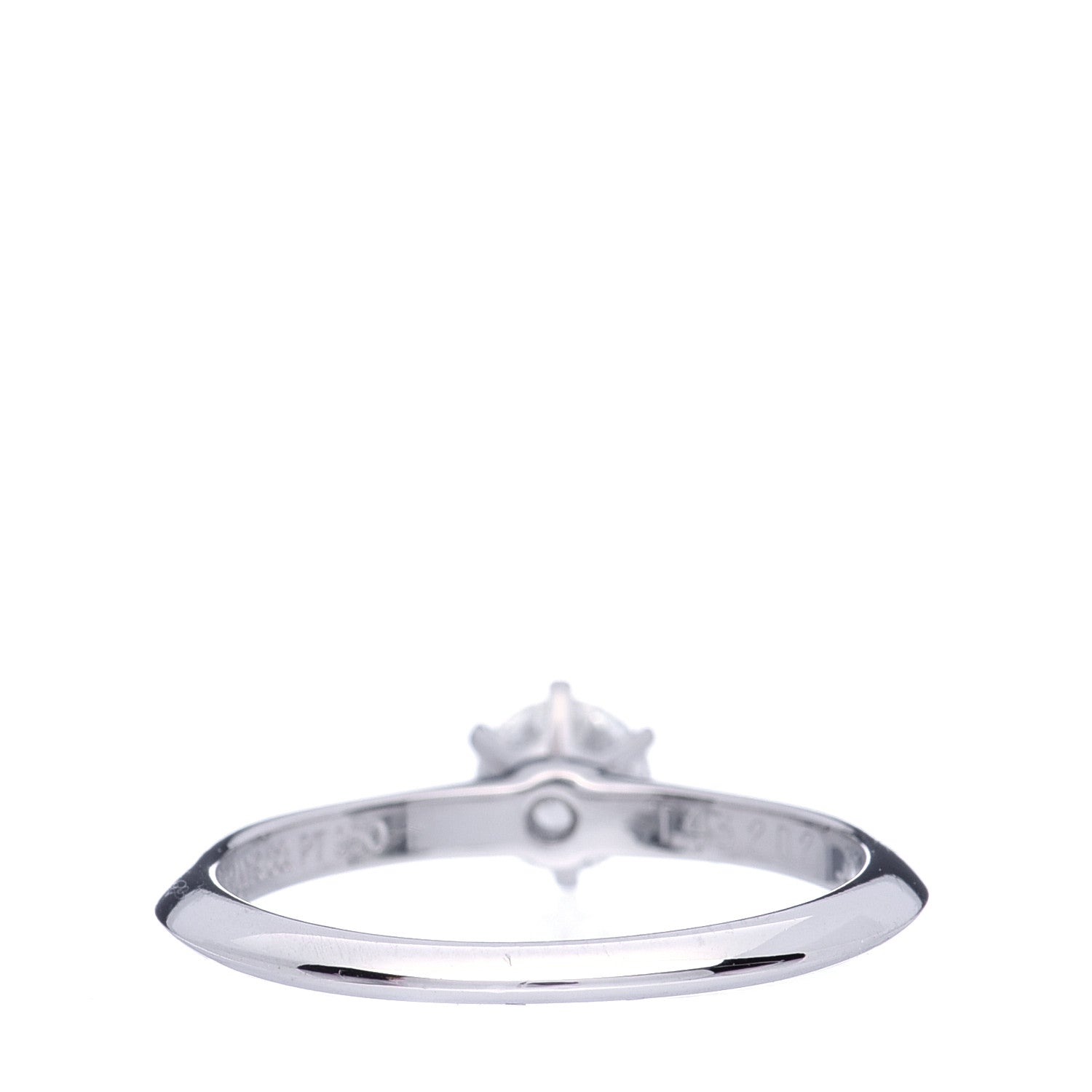 Tiffany Platinum Diamond .39ct Solitaire Engagement Ring 51 5.75 3 of 7