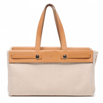 Hermes Toile Herbag Cabas Sand 3 of 7
