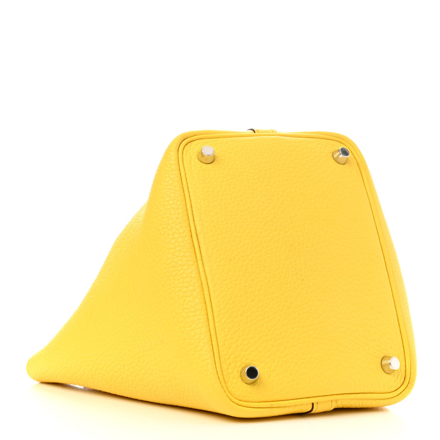 Hermes Taurillon Clemence Picotin Lock 18 PM Jaune De Naples 4 of 19