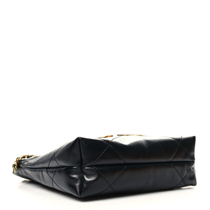 Chanel Shiny Calfskin Quilted Mini Chanel 22 Black 4 of 11
