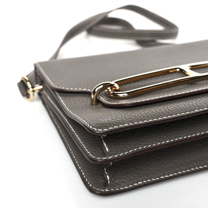 Hermes Taurillon Clemence Sac Roulis 23 Etain 8 of 9