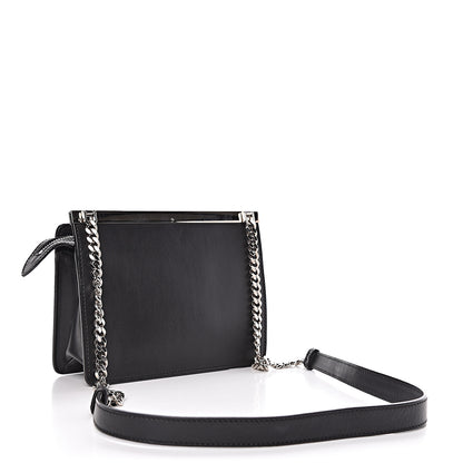 Fendi Vitello Demi Jour Studded Shoulder Bag Black 3 of 8