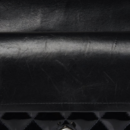 Chanel Patent Quilted Medium Double Flap Black 10 of 17