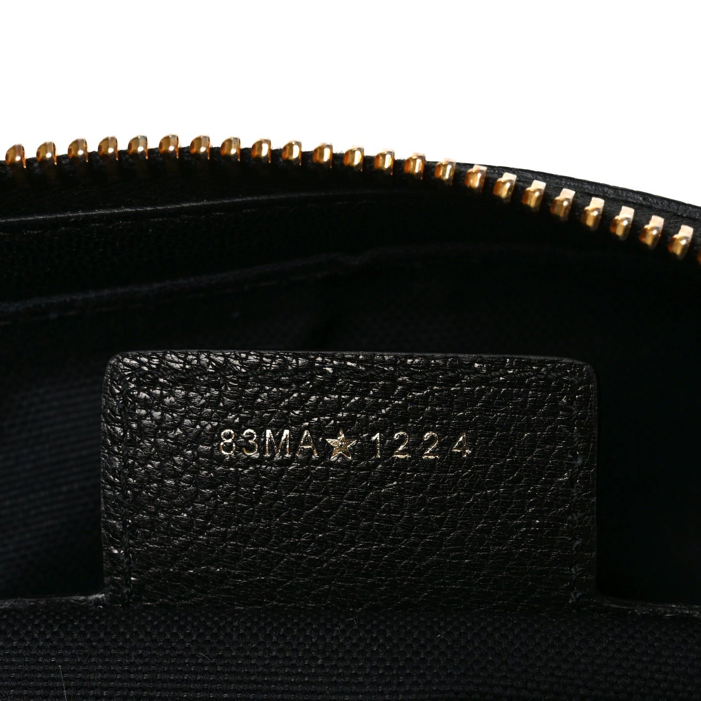 Shiny Grained Calfskin Macrocannage Medium D-Journey Bag Black