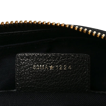 Christian Dior Shiny Grained Calfskin Macrocannage Medium D-Journey Bag Black 7 of 11