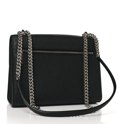 Louis Vuitton Soft Calfskin Mylockme Chain Bag BB Black 3 of 9