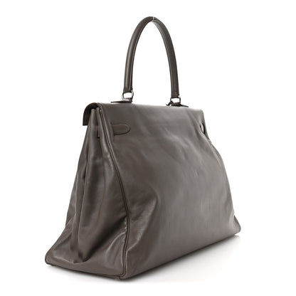 Hermes Veau Sikkim Kelly Relax 50 Etain 3 of 11