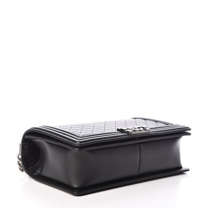 Chanel Calfskin Quilted New Medium Boy Flap Black 4 of 9