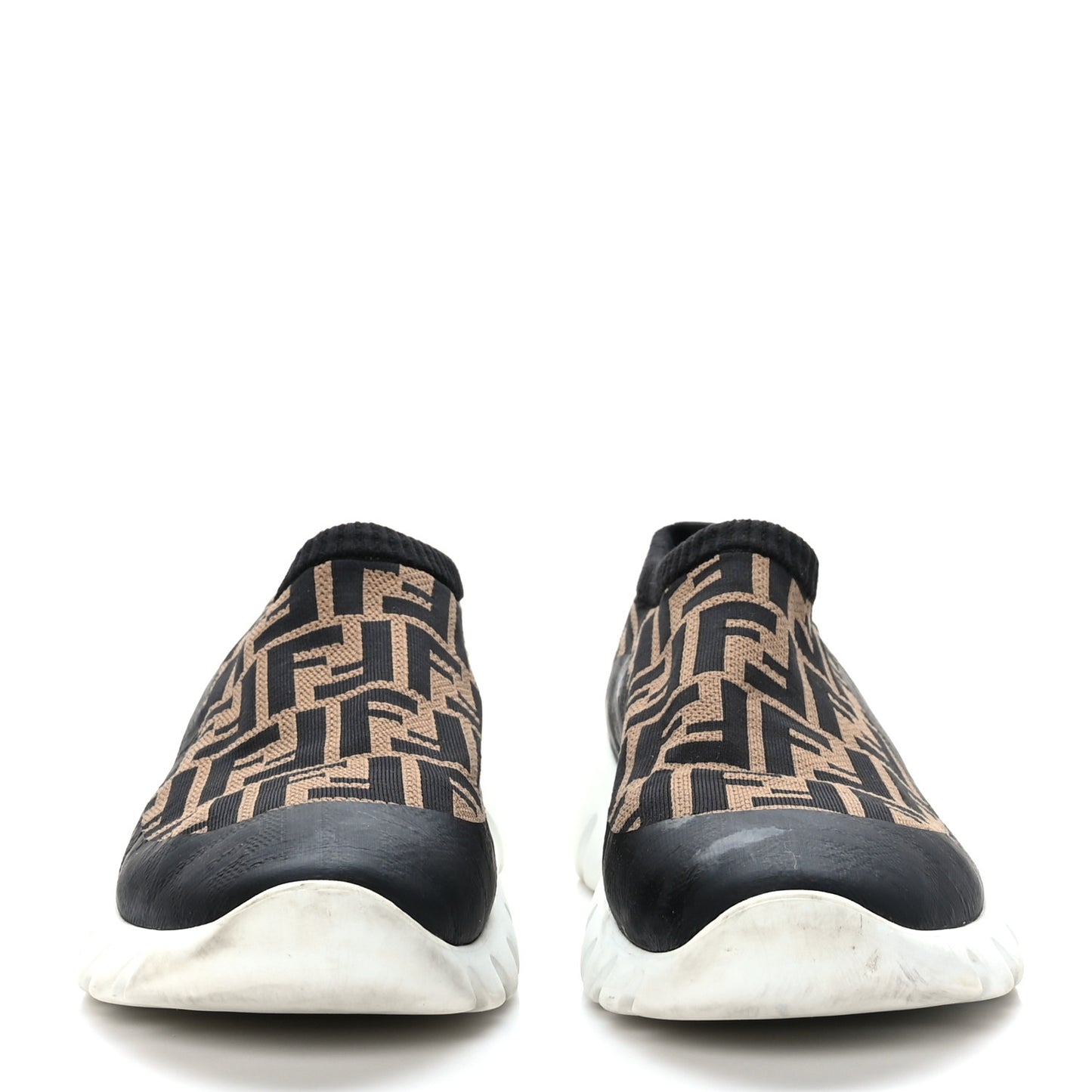 Jersey FF Mens Low Top Sock Sneakers 10 Black Tobacco