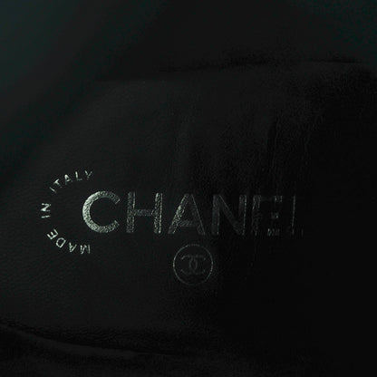 Chanel Calfskin Camellia High Boots 41.5 Black 8 of 9