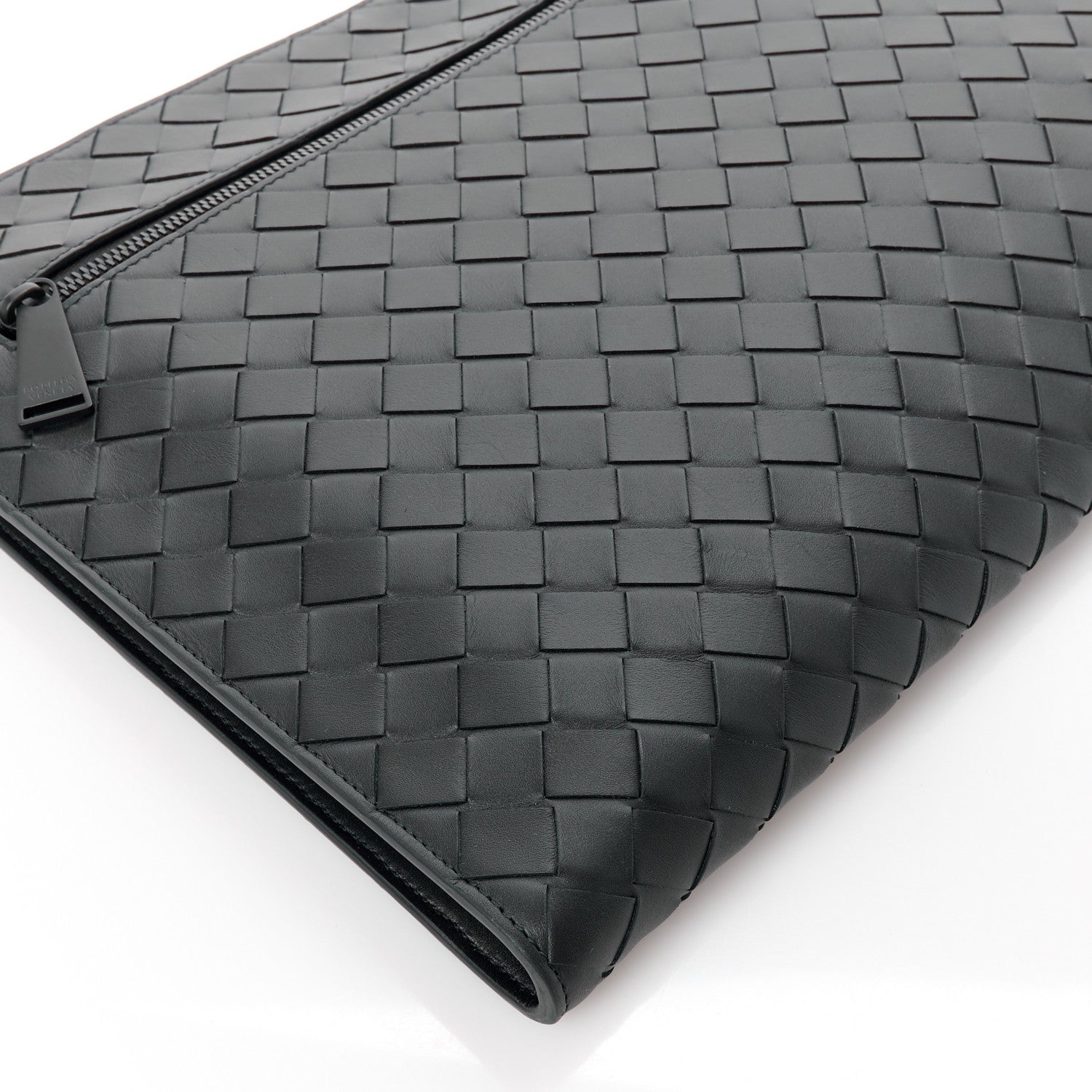 Bottega Veneta Calfskin Intrecciato Document Case Black 12 of 13