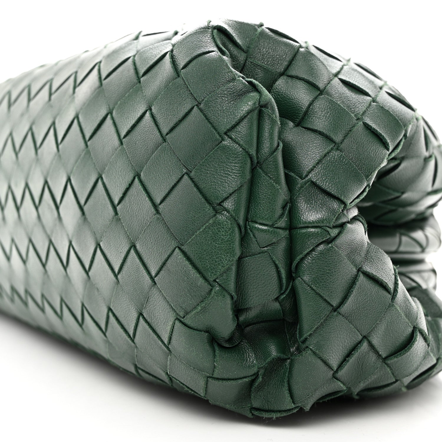 Bottega Veneta BOTTEGA VENETA Nappa Maxi Intrecciato The Pouch Oversized Clutch Raintree 9 of 9