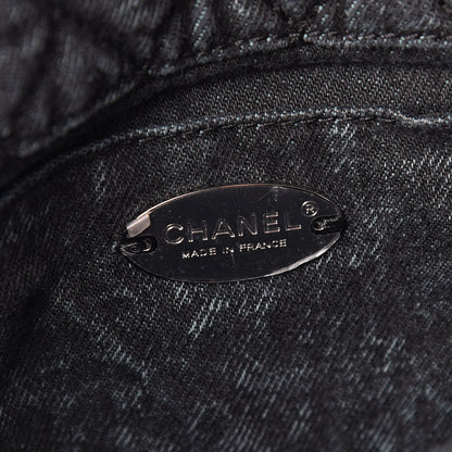 Chanel Denim Quilted Small Denimpression Flap Blue Black 6 of 10