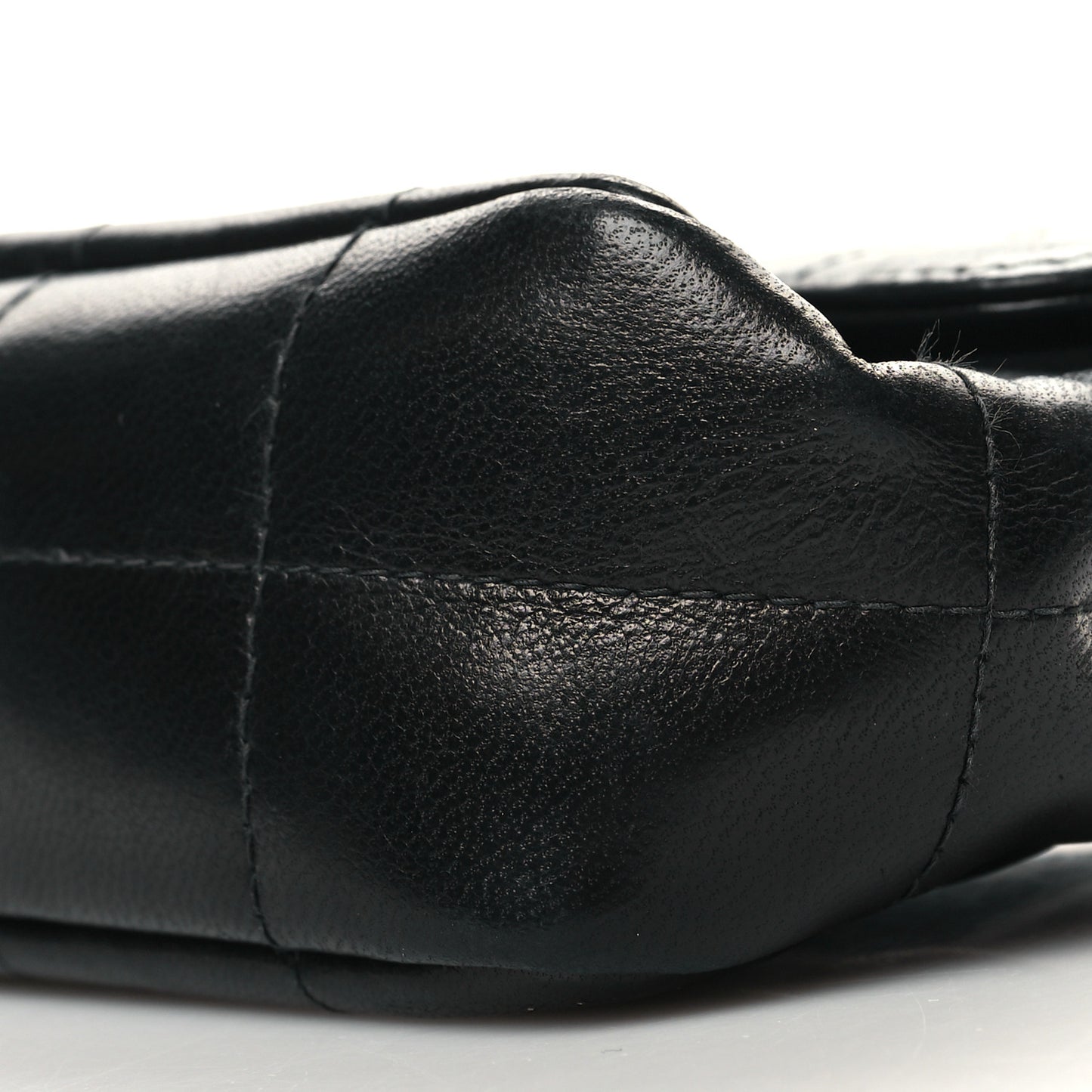 Lambskin Quilted Mini Chocolate Bar Camellia Flap Black