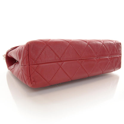 Chanel Leather Quilted In the Business Flap Bag Red 5 of 9