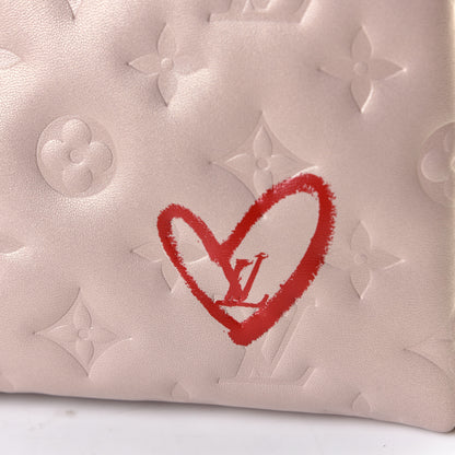Louis Vuitton Lambskin Embossed Monogram Fall In Love Coussin PM Dragée Light Pink 6 of 6