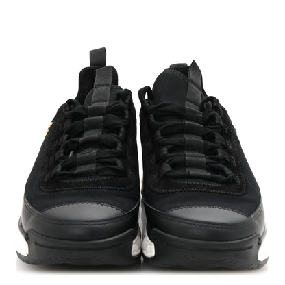 Chanel Velvet Calfskin Mixed Fibers CC Sneakers 38 Black 3 of 10