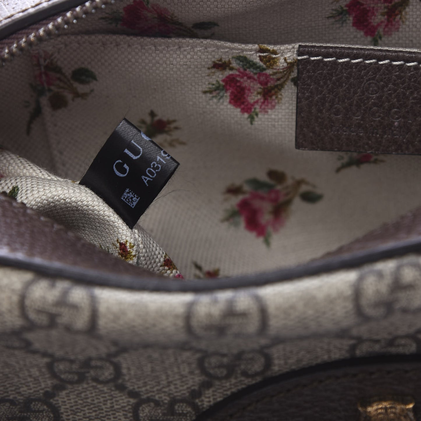 GG Supreme Monogram Web Neo Vintage Shoulder Bag Beige New Acero Crop
