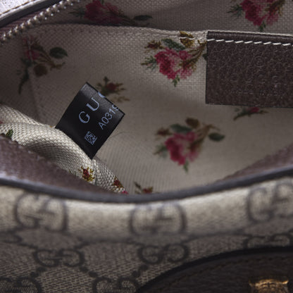 Gucci GG Supreme Monogram Web Neo Vintage Shoulder Bag Beige New Acero Crop 10 of 11