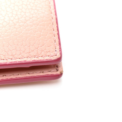 MCM Grained Calfskin Mina Mini Wallet Pink Blush 13 of 14