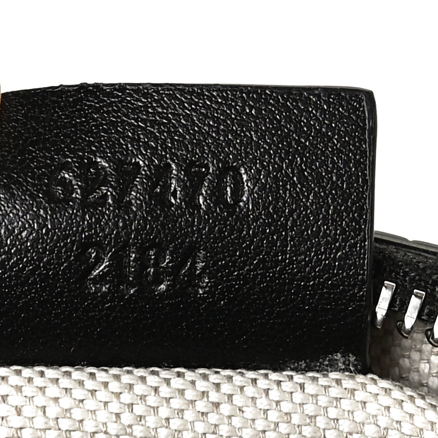Calfskin GG Tennis Embossed Cosmetic Case Black