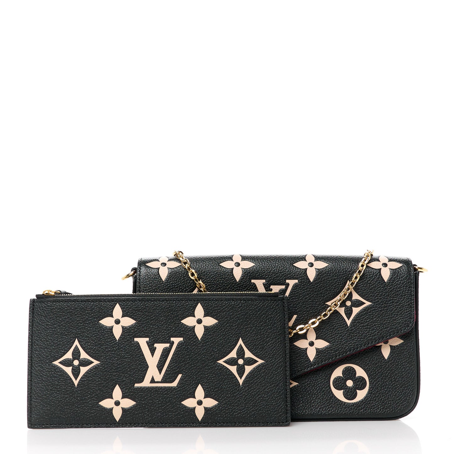 Empreinte Monogram Giant Felicie Pochette Black Beige