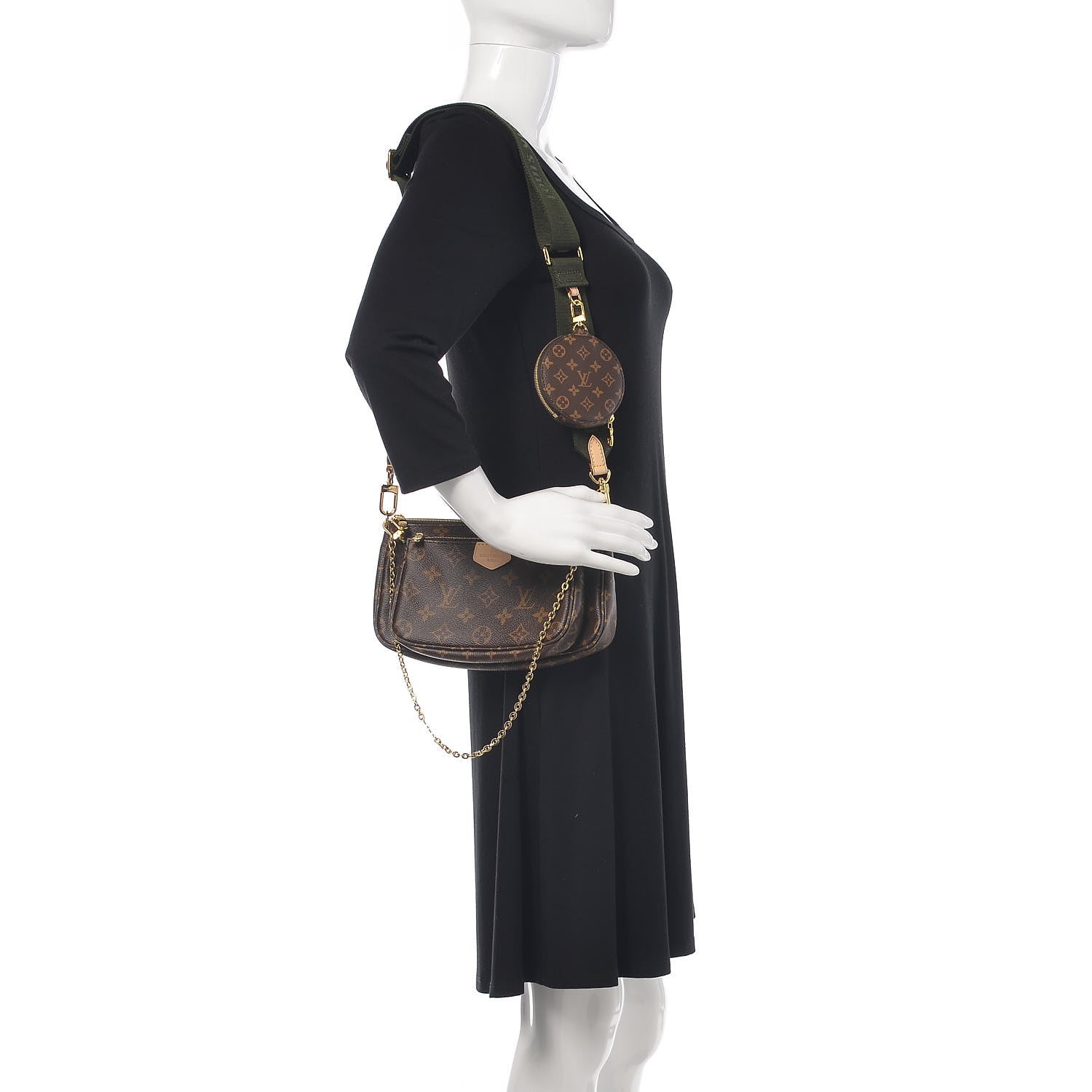 Louis Vuitton Monogram Multi Pochette Accessories Kaki 2 of 11