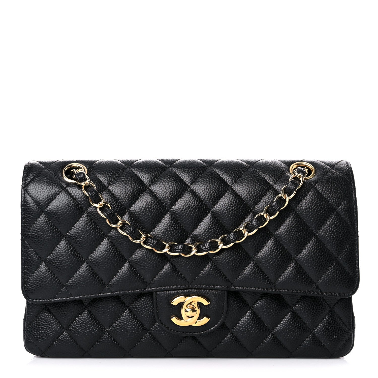 Chanel Caviar Quilted Medium Double Flap Black 1 of 13