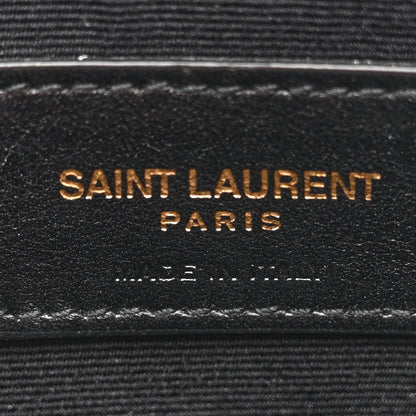 Saint Laurent Calfskin Matelasse Chevron Monogram A5 Wristlet Bandana Red 6 of 11