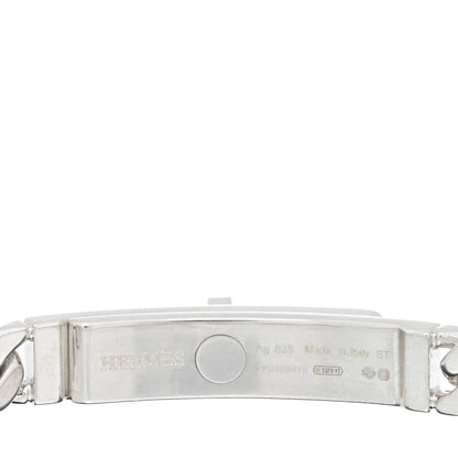 Hermes Sterling Silver TPM Kelly Gourmette Bracelet ST 3 of 3