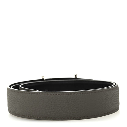 Hermes Box 135 Togo Reversible 32mm Rider Belt 95 Black Etain 2 of 6