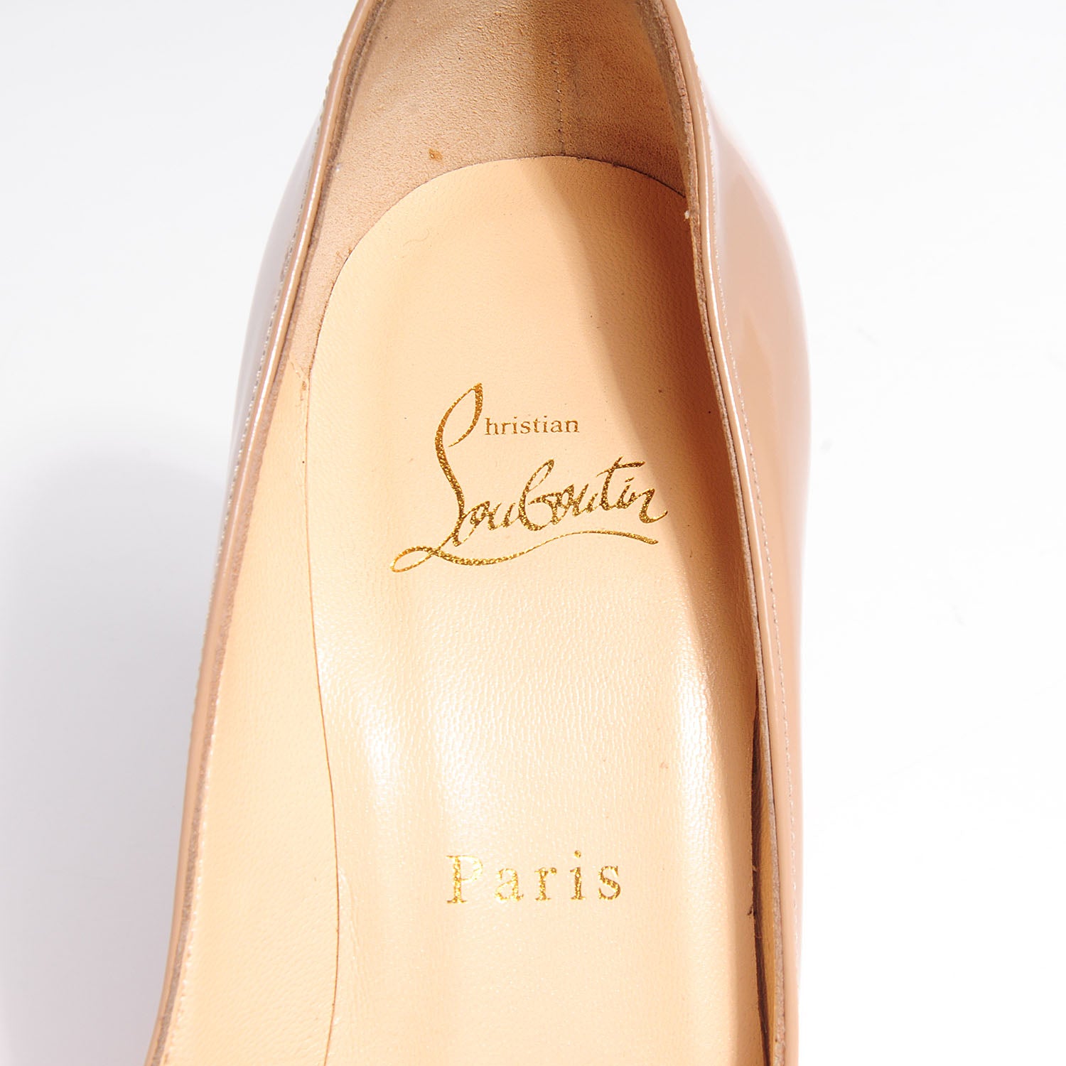 Christian Louboutin Jazz Calf Corneille 100 Pumps 39 Nude 8 of 8
