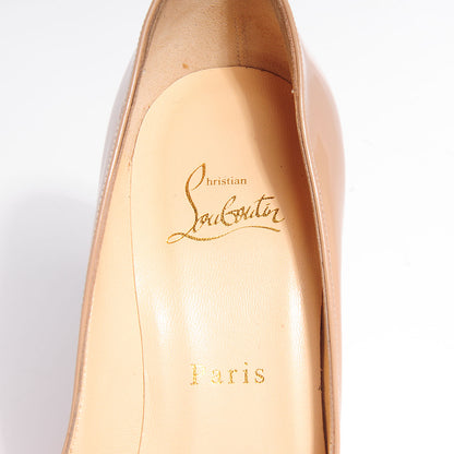 Christian Louboutin Jazz Calf Corneille 100 Pumps 39 Nude 8 of 8