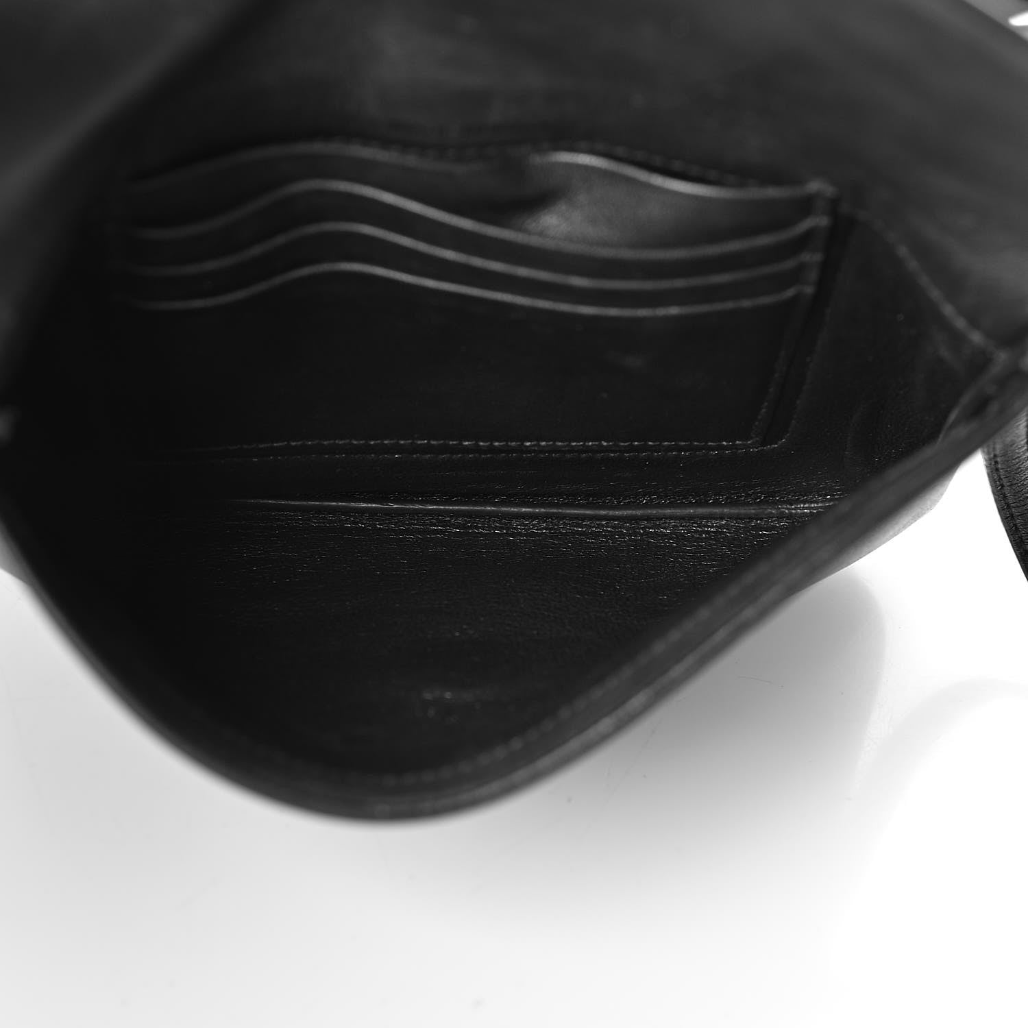Saint Laurent Calfskin Monogram Tri Pocket Crossbody Bag Black 7 of 13