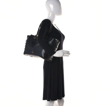 Christian Louboutin Calfskin Spikes Farida Bowler Bag Black 2 of 13