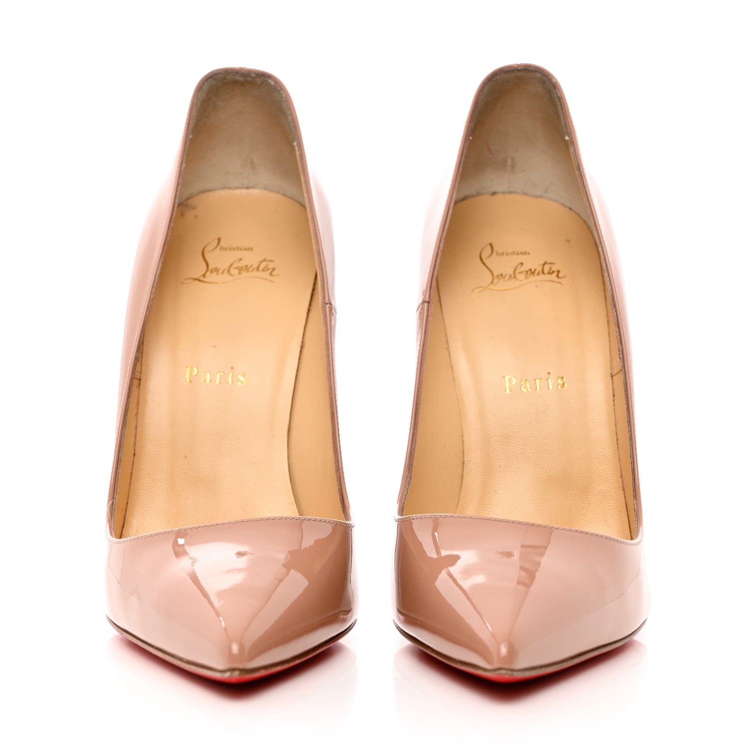 Christian Louboutin Patent So Kate 120 Pumps 39.5 Nude 2 of 12