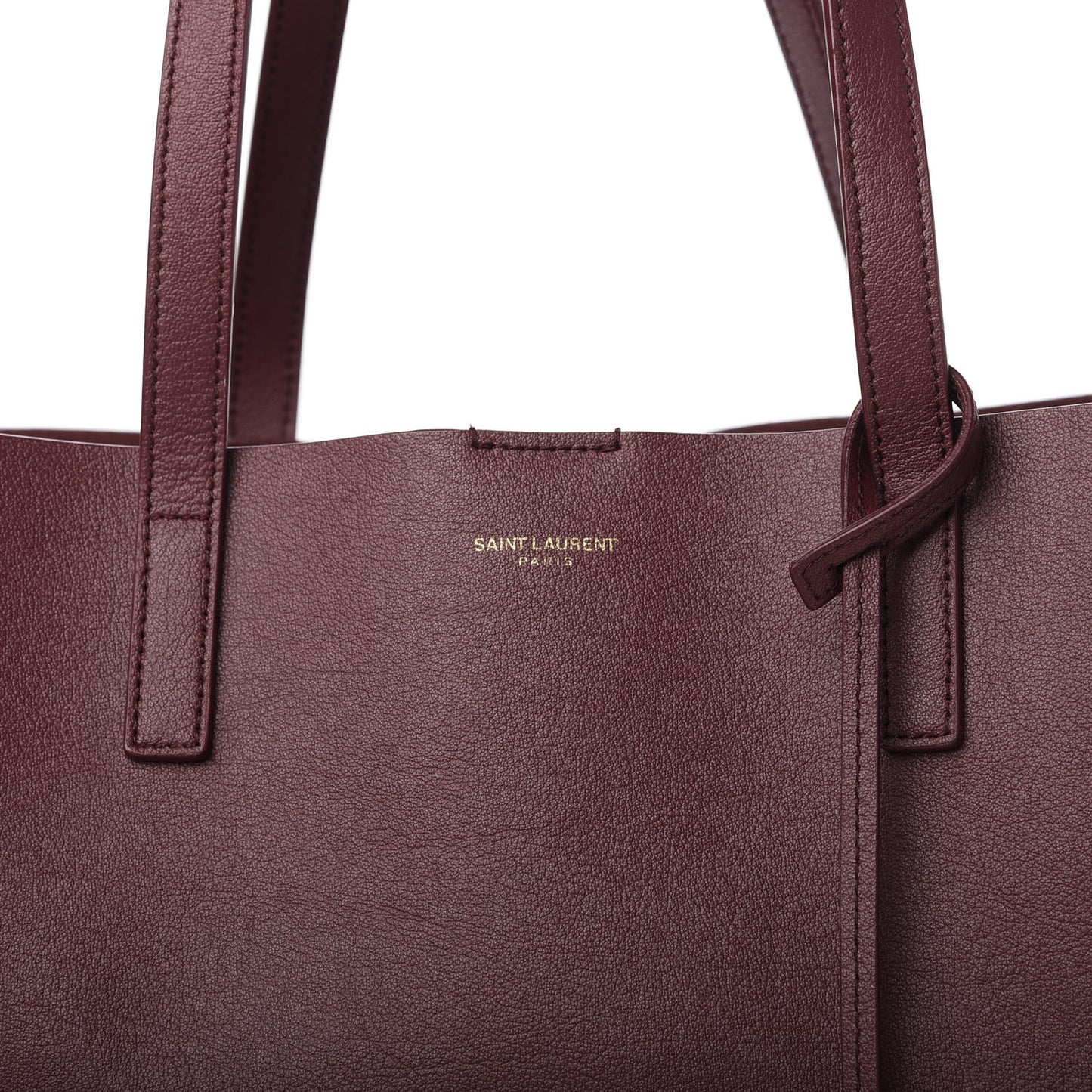 Calfskin Large Shopping Tote Deep Carmin