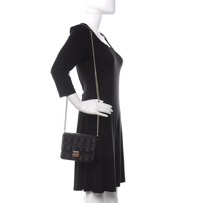 Christian Dior Lambskin Cannage Miss Dior Promenade Pouch Black 2 of 11