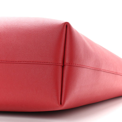 Saint Laurent Calfskin Large Shopping Tote Rouge Eros 7 of 10